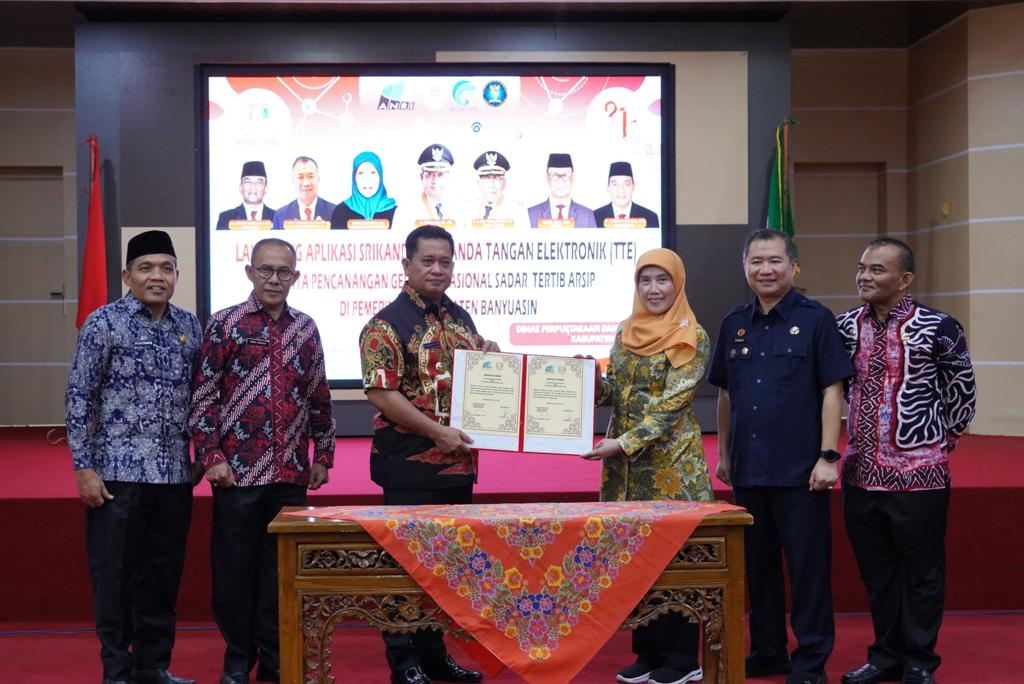 Pemkab Banyuasin Launching Aplikasi Srikandi Tte Dan Gerakan Tertib